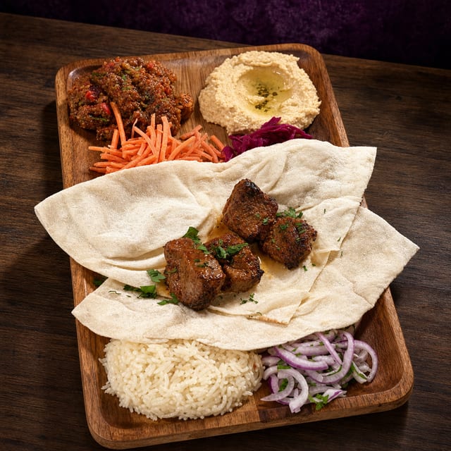 Lamb Shish Kebab.